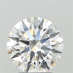 Picture of Lab Grown Diamond 3.09 Carats, Round with Ideal Cut, F Color, VVS2 Clarity and Certified by IGI