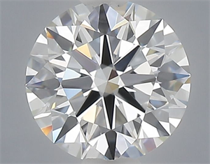 Picture of Lab Grown Diamond 1.07 Carats, Round with Ideal Cut, E Color, VVS2 Clarity and Certified by IGI