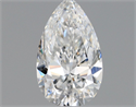 Diamante Natural 0.42 quilates, De pera , Color E, claridad VS1 y certificado GIA