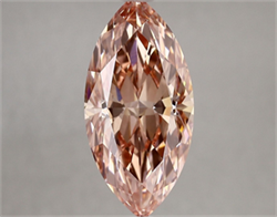 Picture of Lab Grown Diamond 3.64 Carats, Marquise with  Cut, Fancy Vivid Pink Color, VVS2 Clarity and Certified by IGI