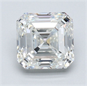 Natural Diamond 1.71 Carats, Asscher with  Cut, G Color, VS2 Clarity and Certified by GIA