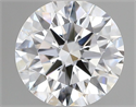 Lab Grown Diamond 1.07 Carats, Round with Ideal Cut, D Color, VVS2 Clarity and Certified by IGI