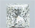 Diamante Natural 3.28 quilates, Princesa , Color J, claridad SI1 y certificado GIA