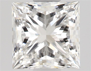 Picture of Natural Diamond 0.56 Carats, Princess with  Cut, G Color, VVS2 Clarity and Certified by GIA
