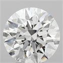 Del inventario de diamantes de laboratorio, 2.57 quilates, Redondo , Color E, claridad VVS2 y certificado IGI