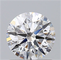 Natural Diamond 1.09 Carats, Round with Excellent Cut, D Color, VVS1 Clarity and Certified by GIA