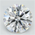 Lab Grown Diamond 3.31 Carats, Round with Excellent Cut, D Color, IF Clarity and Certified by GIA