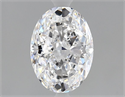 Natural Diamond 1.30 Carats, Oval with  Cut, D Color, VS1 Clarity and Certified by GIA
