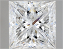 Natural Diamond 0.70 Carats, Princess with  Cut, E Color, VS1 Clarity and Certified by GIA