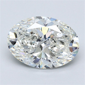 Picture of Natural Diamond 2.71 Carats, Oval with  Cut, I Color, SI2 Clarity and Certified by GIA