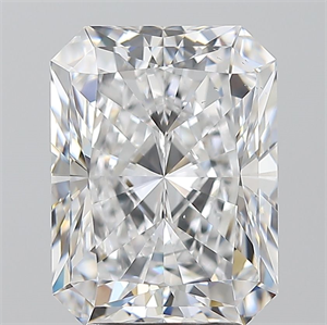 Foto Diamante Natural 4.01 quilates, Radiante , Color D, claridad SI1 y certificado GIA de