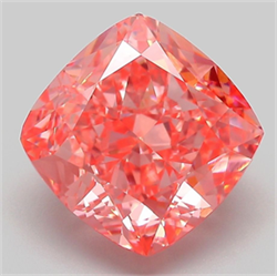Picture of Lab Grown Diamond 5.26 Carats, CUSHION MODIFIED with  Cut, Fancy Vivid Pink Color, VS1 Clarity and Certified by IGI