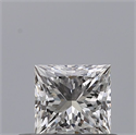 Natural Diamond 0.41 Carats, Princess with  Cut, E Color, VS1 Clarity and Certified by GIA
