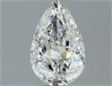 Diamante Natural 0.50 quilates, De pera , Color H, claridad SI2 y certificado GIA
