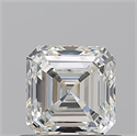 Natural Diamond 0.71 Carats, Asscher with  Cut, I Color, VVS1 Clarity and Certified by GIA