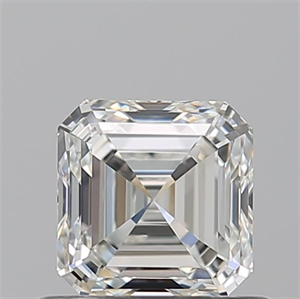 Picture of Natural Diamond 0.71 Carats, Asscher with  Cut, I Color, VVS1 Clarity and Certified by GIA