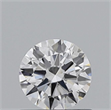 Natural Diamond 0.71 Carats, Round with Excellent Cut, D Color, VVS2 Clarity and Certified by GIA
