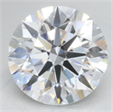 Lab Grown Diamond 3.12 Carats, Round with Ideal Cut, D Color, VVS1 Clarity and Certified by IGI