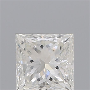 Picture of Natural Diamond 0.46 Carats, Princess with  Cut, F Color, SI2 Clarity and Certified by IGI