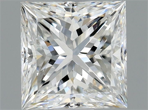 Picture of Natural Diamond 1.02 Carats, Princess with  Cut, F Color, VS1 Clarity and Certified by GIA