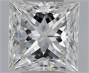 Natural Diamond 0.53 Carats, Princess with  Cut, F Color, IF Clarity and Certified by GIA