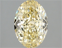 Picture of Lab Grown Diamond 2.10 Carats, Oval with  Cut, Fancy Intense Yellow Color, VS2 Clarity and Certified by IGI