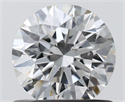 Natural Diamond 0.75 Carats, Round with Excellent Cut, F Color, VVS2 Clarity and Certified by IGI
