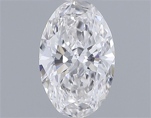 Picture of Natural Diamond 0.44 Carats, Oval with  Cut, H Color, IF Clarity and Certified by IGI
