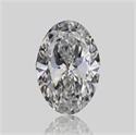 Natural Diamond 0.50 Carats, Oval with  Cut, E Color, SI1 Clarity and Certified by GIA