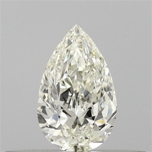 Picture of Natural Diamond 0.23 Carats, Pear with  Cut, I Color, IF Clarity and Certified by IGI