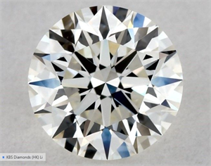 Picture of Natural Diamond 0.57 Carats, Round with Excellent Cut, I Color, VVS2 Clarity and Certified by GIA