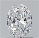 Natural Diamond 0.70 Carats, Oval with  Cut, D Color, SI1 Clarity and Certified by GIA