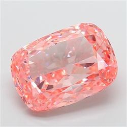 Picture of Lab Grown Diamond 9.05 Carats, CUSHION MODIFIED with  Cut, Fancy Vivid Pink Color, VVS2 Clarity and Certified by IGI