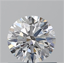 Natural Diamond 0.72 Carats, Round with Excellent Cut, E Color, VVS1 Clarity and Certified by GIA
