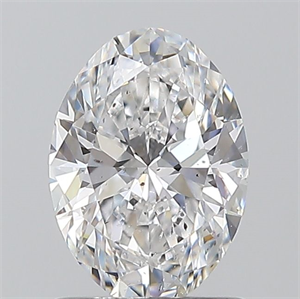 Picture of Natural Diamond 1.01 Carats, Oval with  Cut, D Color, SI1 Clarity and Certified by GIA