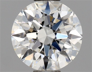 Picture of Natural Diamond 0.52 Carats, Round with Excellent Cut, H Color, VVS2 Clarity and Certified by GIA