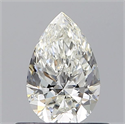 Natural Diamond 0.51 Carats, Pear with  Cut, H Color, VVS2 Clarity and Certified by GIA