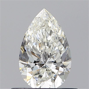 Picture of Natural Diamond 0.51 Carats, Pear with  Cut, H Color, VVS2 Clarity and Certified by GIA