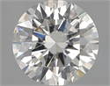 Natural Diamond 0.72 Carats, Round with Excellent Cut, H Color, SI2 Clarity and Certified by GIA