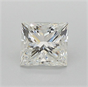 Natural Diamond 0.80 Carats, Princess with  Cut, I Color, VS1 Clarity and Certified by GIA