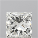Natural Diamond 0.72 Carats, Princess with  Cut, G Color, VS2 Clarity and Certified by IGI
