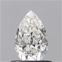 Diamante Natural 0.51 quilates, De pera , Color F, claridad VVS2 y certificado GIA