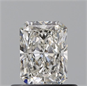 Natural Diamond 0.51 Carats, Radiant with  Cut, I Color, VS2 Clarity and Certified by GIA