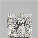 Natural Diamond 1.23 Carats, Princess with  Cut, I Color, VVS2 Clarity and Certified by GIA