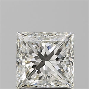 Picture of Natural Diamond 1.23 Carats, Princess with  Cut, I Color, VVS2 Clarity and Certified by GIA