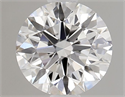 Lab Grown Diamond 1.02 Carats, Round with Ideal Cut, D Color, VS1 Clarity and Certified by IGI