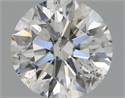 Natural Diamond 0.90 Carats, Round with Excellent Cut, F Color, I1 Clarity and Certified by GIA