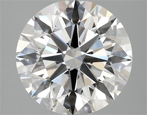 Picture of Lab Grown Diamond 3.06 Carats, Round with Excellent Cut, F Color, VVS2 Clarity and Certified by IGI