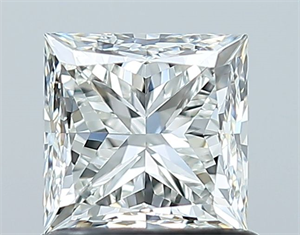 Picture of Natural Diamond 1.01 Carats, Princess with  Cut, H Color, VVS1 Clarity and Certified by GIA