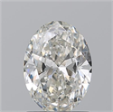 Natural Diamond 1.20 Carats, Oval with  Cut, I Color, SI1 Clarity and Certified by GIA